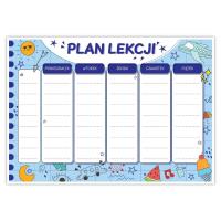Opakowanie Plan lekcji A4 na lodówkę + pisak niebieski