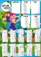 Opakowanie Plan lekcji z tabliczką mnożenia A4 Gra