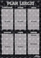 Opakowanie Plan lekcji z tabliczką mnożenia A4 Karbon