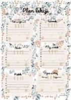 Opakowanie Plan lekcji z tabliczką mnożenia A4 Koty