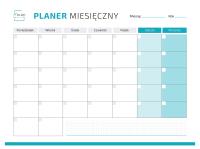 Opakowanie Planer magnetyczny niebieski + marker