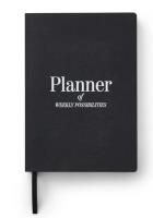 Planer tygodniowy czarny. Wydawca: Printworks. SmakLiter.pl Opakowanie Planer tygodniowy czarny