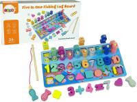 Opakowanie Plansza drewniana edukacyjna 5w1