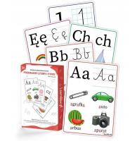 Opakowanie Plansze edu A5 - Poznajemy litery i cyfry 49 kart