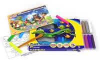 Opakowanie Plastelina 24 kolory + wyklejanka A5/10K