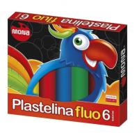 Okładka książki Plastelina fluo 6 kolorów MONA