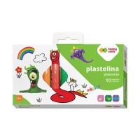 Opakowanie Plastelina szkolna okrągła 10 kolorów Happy Color