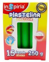 Opakowanie Plastelina zielona 15 lasek 250g