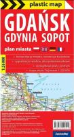 Okładka książki Plastic map Gdańsk Gdynia Sopot 1:26 000 w.2023