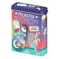 Plastry z opatrunkiem. Świecące w ciemności. Wydawca: Moses. SmakLiter.pl Opakowanie Plastry z opatrunkiem. Świecące w ciemności