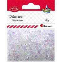 Opakowanie Płatki ornamentowe foliowe białe perłowe 20g