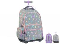 Opakowanie Plecak na kółkach Milan SUGAR COLIBRI PASTEL różowo - szary