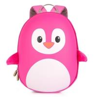 Plecak Różowy pingwin. Wydawca: Boppi. SmakLiter.pl Opakowanie Plecak Różowy pingwin