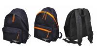 Opakowanie Plecak Sampack czarny z pomarańczowymi elementami