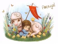 Opakowanie Pocztówka wielkanocna Baranek