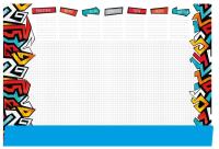 Podkład na biurko notes B3 - graffiti. Wydawca: TETIS. SmakLiter.pl Opakowanie Podkład na biurko notes B3 - graffiti