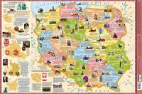 Okładka książki Podkładka 3W  Mapa Polski regiony