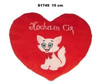 Opakowanie Poduszka Serce kotek 15cm