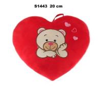 Opakowanie Poduszka Serce miś 20cm