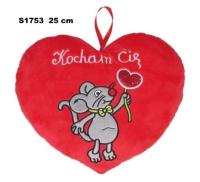 Opakowanie Poduszka Serce myszka 25cm