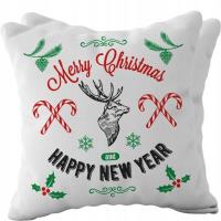 Opakowanie Poduszka świąteczna z napisem Wesołych Świąt