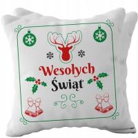 Opakowanie Poduszka świąteczna z napisem Wesołych Świąt
