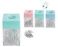 Pojemnik magnetyczny ze spinaczami 50szt MIX. Wydawca: MP Main Paper. SmakLiter.pl Opakowanie Pojemnik magnetyczny ze spinaczami 50szt MIX