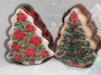 Opakowanie Pojemnik metalowy choinka MIX