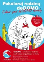 Pokoloruj rodzinę deDOMO. Colour your deDOMO .... Autor: Wójcik Magdalena. SmakLiter.pl Okładka książki Pokoloruj rodzinę deDOMO. Colour your deDOMO ...