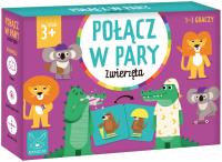 Połącz w pary Zwierzęta. Wydawca: Kangur. SmakLiter.pl Opakowanie Połącz w pary Zwierzęta