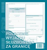 Opakowanie Polecenie wyjazdu służbowego za granicę