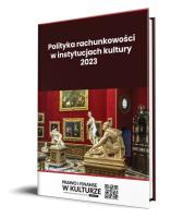 Okładka książki Polityka rachunkowości w instytucjach kultury 2023