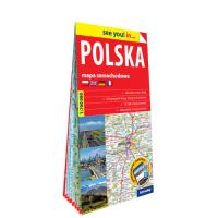 Okładka książki Polska papierowa mapa samochodowa 1:700 000