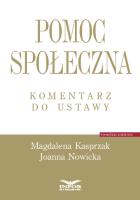 Okładka książki Pomoc społeczna. Komentarz do ustawy