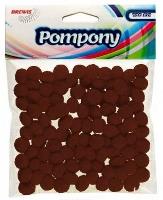 Opakowanie Pompony brązowe 10mm 100szt