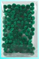Opakowanie Pompony ciemnozielone 10mm 100szt