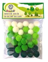 Opakowanie Pompony dekoracyjne 20mm - Runo leśnie ASTRA