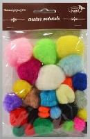 Opakowanie Pompony kolorowe 10-38mm 30szt