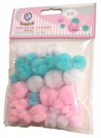 Opakowanie Pompony koronkowe pastelowe Creativo 30szt ASTRA