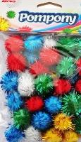 Pompony metaliczne mix 2cm. Wydawca: Brewis. SmakLiter.pl Opakowanie Pompony metaliczne mix 2cm