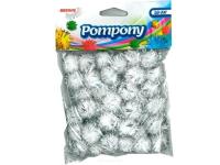 Pompony metaliczne srebrne 2cm. Wydawca: Brewis. SmakLiter.pl Opakowanie Pompony metaliczne srebrne 2cm
