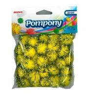 Pompony metaliczne złote 2cm. Wydawca: Brewis. SmakLiter.pl Opakowanie Pompony metaliczne złote 2cm