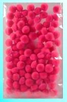 Opakowanie Pompony pink 10mm 100szt