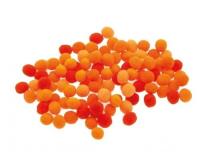 Opakowanie Pompony pomarańczowe 10mm 100szt