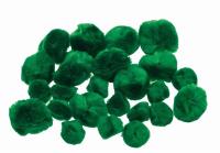 Opakowanie Pompony puszyste zielone 24szt