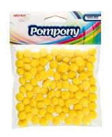 Opakowanie Pompony żółte 10mm 100szt