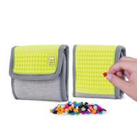 Portfel na Rzep Neonowy szółto szary. Wydawca: Pixie Crew. SmakLiter.pl Opakowanie Portfel na Rzep Neonowy szółto szary