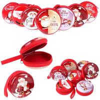 Portfelik metalowy świąteczny okrągły MIX. Wydawca: Trifox. SmakLiter.pl Opakowanie Portfelik metalowy świąteczny okrągły MIX