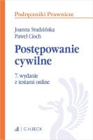 Postępowanie cywilne z testami online. Autor: Studzińska Joanna, Cioch Paweł. SmakLiter.pl Okładka książki Postępowanie cywilne z testami online