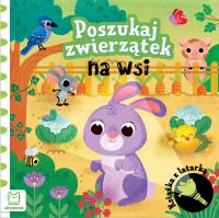 Poszukaj zwierzątek na wsi. Książka z latarką. Autor: Grażyna Wasilewicz. SmakLiter.pl Okładka książki Poszukaj zwierzątek na wsi. Książka z latarką